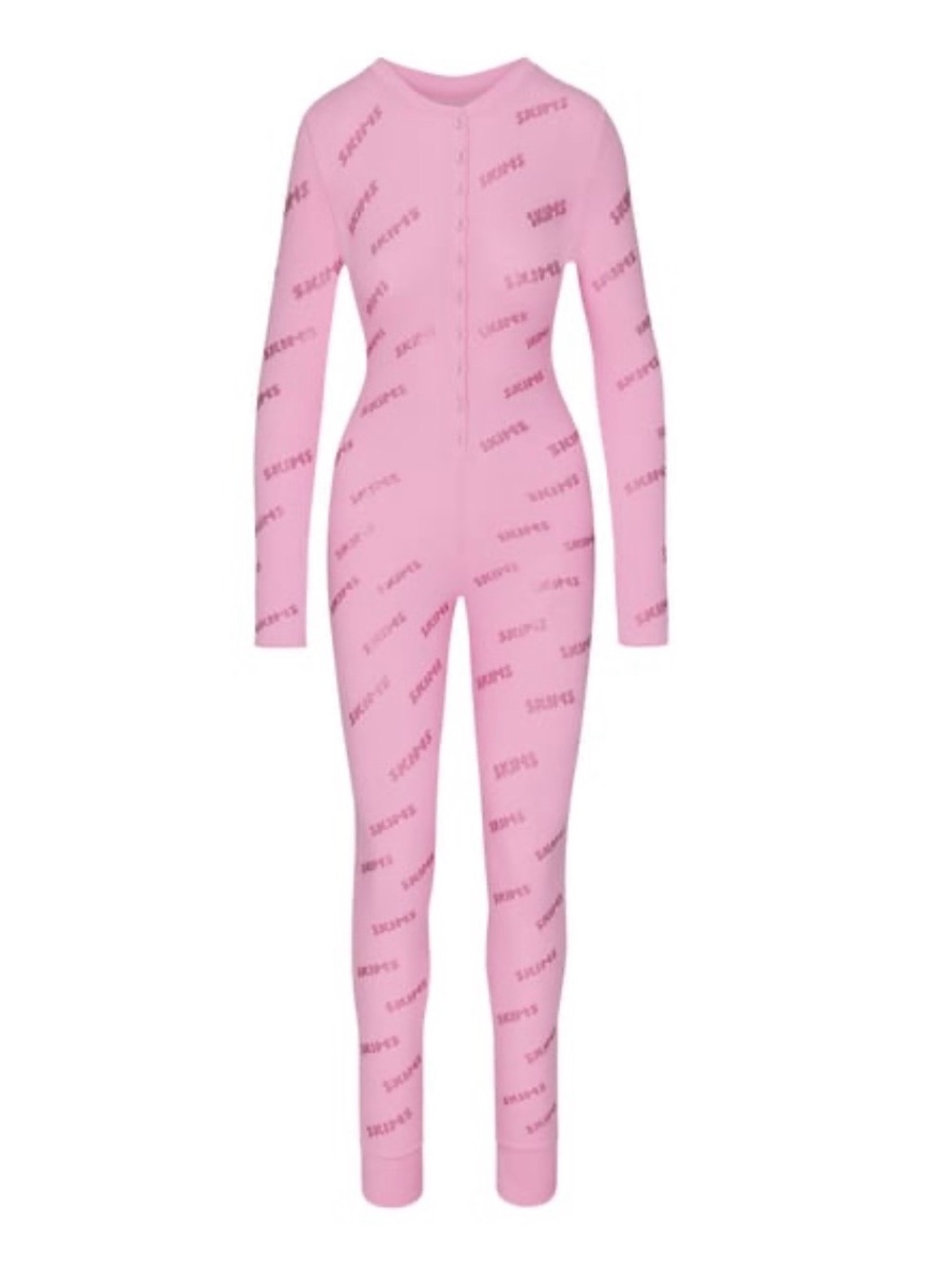 Skims Rhinestone Logo Pointelle Onesie